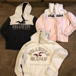 3 hollister sweatshirts
